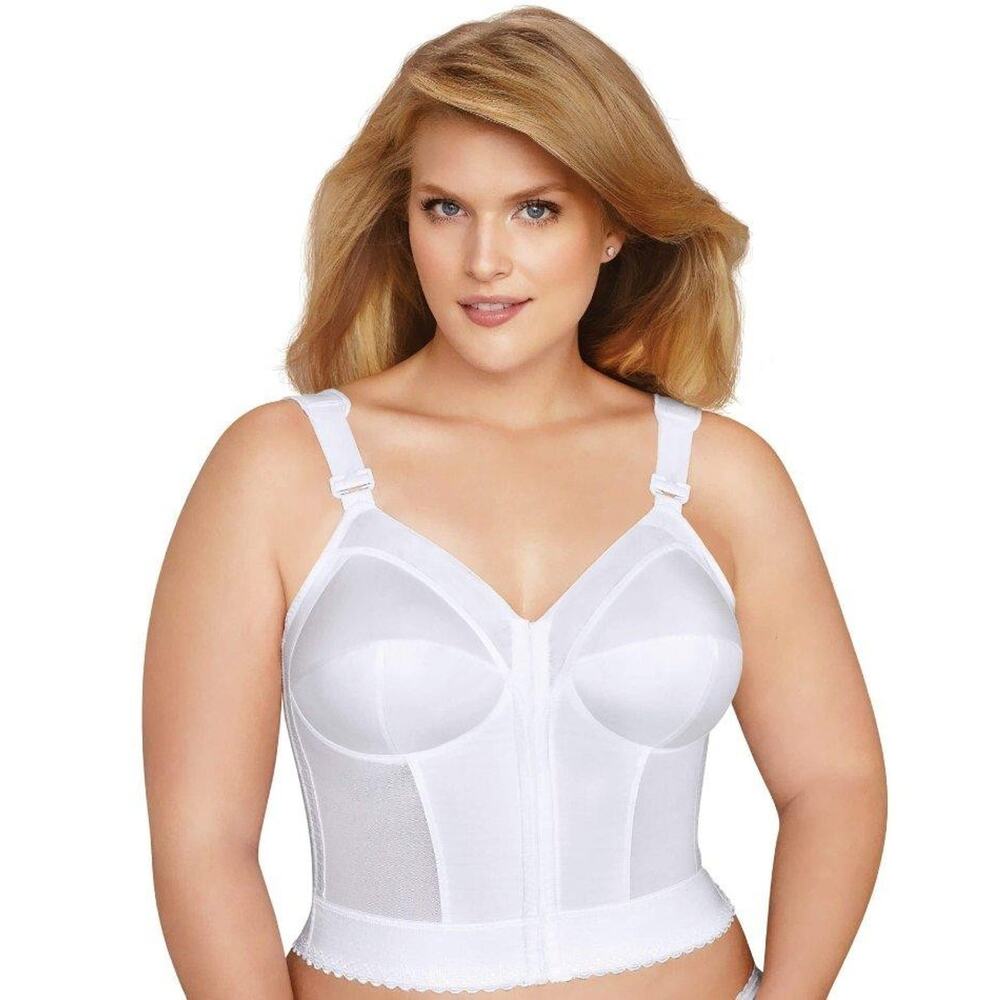 Exquisite Form Beige Fully‎ Front Close Wire Free Longline Posture Bra Size 36C